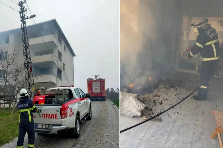 Çiftlikköy'de Apartman Dairesi Yangını Korkuttu