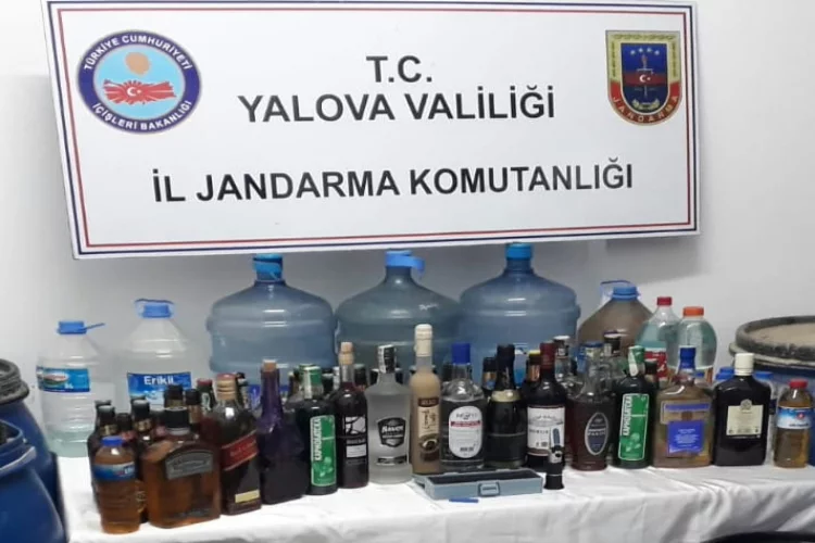 Yalova'da Sahte İçki Operasyonu