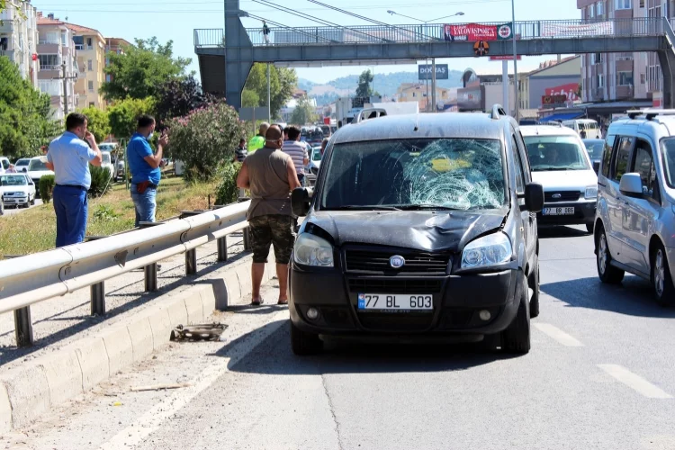 Yalova’da Trafik Kazası 1 Yaralı